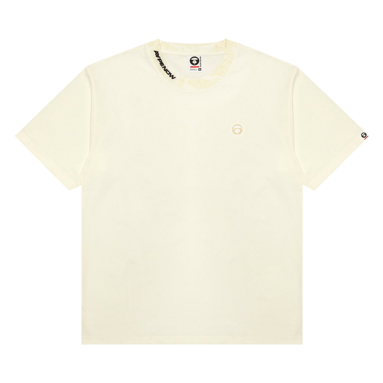 AAPE AAPENOW Moonface Logo Tee "Ivory"