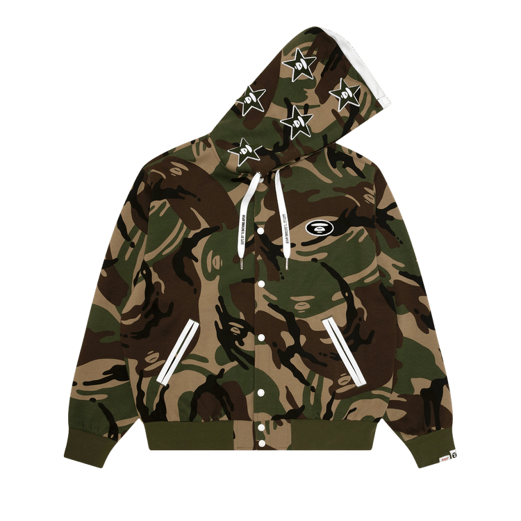 AAPE Moonface Hooded Jacket "Green/Multicolor"