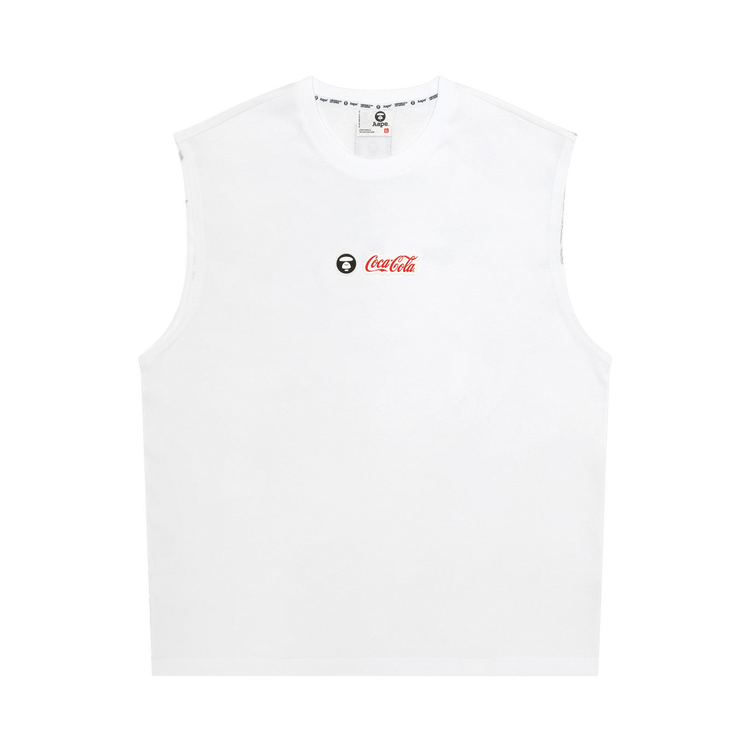 AAPE x Coca Cola Logo Tank Top "White"