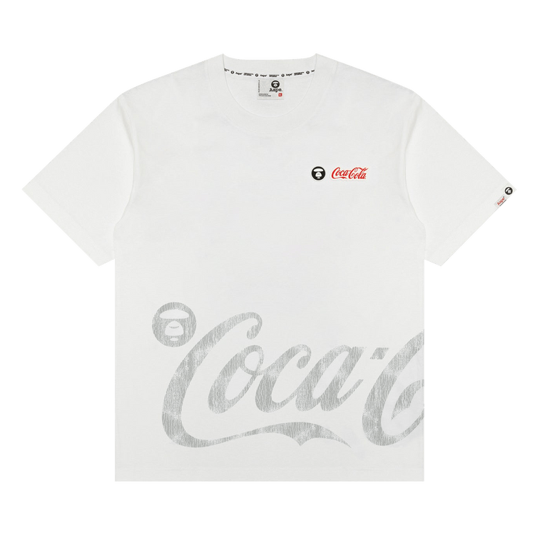 AAPE x Coca Cola Graphic Tee "White"