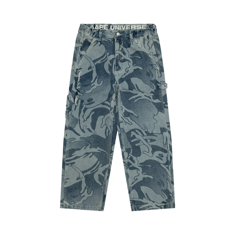 AAPE AAPEUNVS Unvs Camo Jeans "Blue/Yellow"