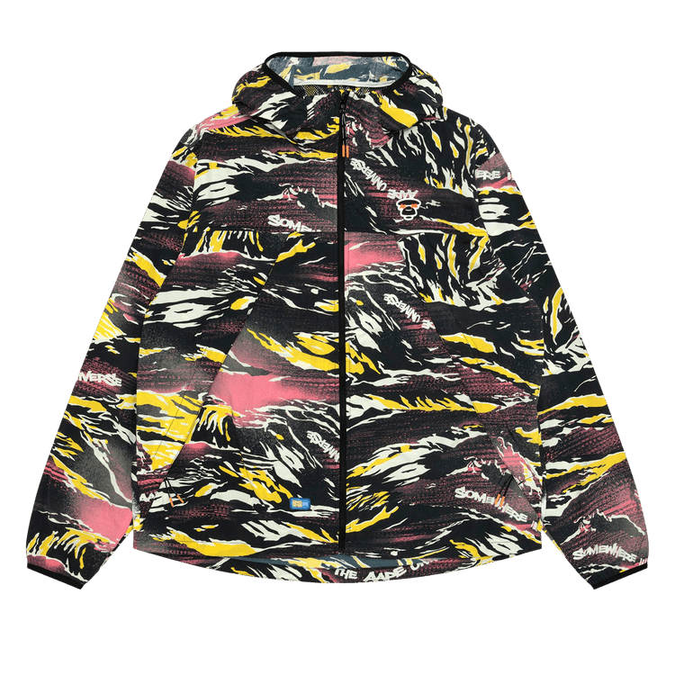 AAPE AAPEUNVS Unvs Patterned Hooded Jacket "Pink/Yellow"
