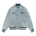 AAPE Sports Logo Varsity Jacket "Blue/Yellow"