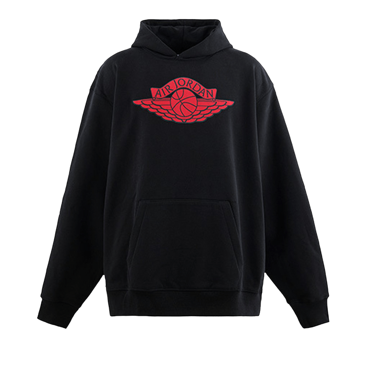 Air Jordan x Saint Mxxxxxx Fleece Hoodie "Black/White/University Red"