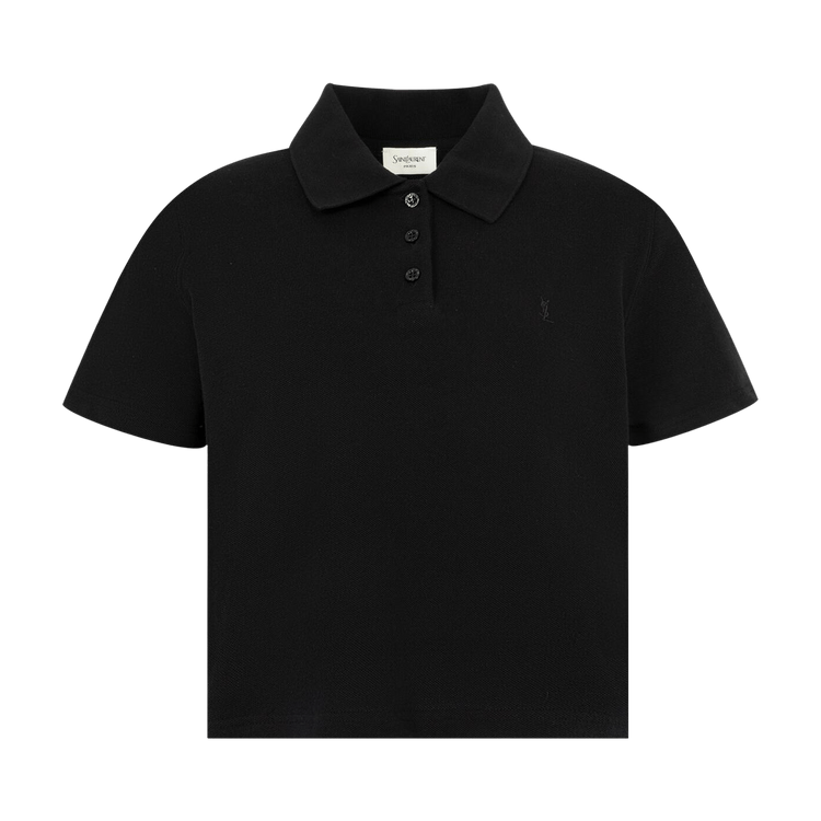 Saint Laurent Petit Polo Broderie "Noir"