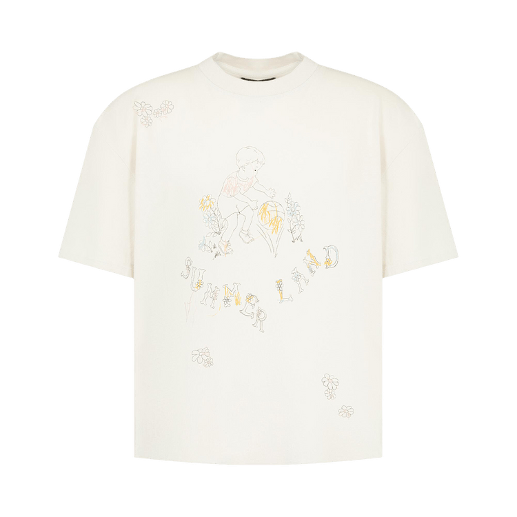 Nahmias Scribble Boxy Tee "Egg White Jersey"