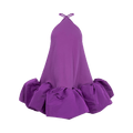 Balenciaga Halter Balloon Dress "Purple"