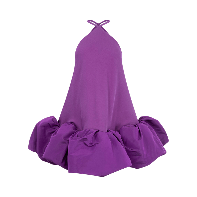 Balenciaga Halter Balloon Dress "Purple"