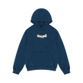 Denim Tears Floral Embroidered Logo Hoodie "Navy"