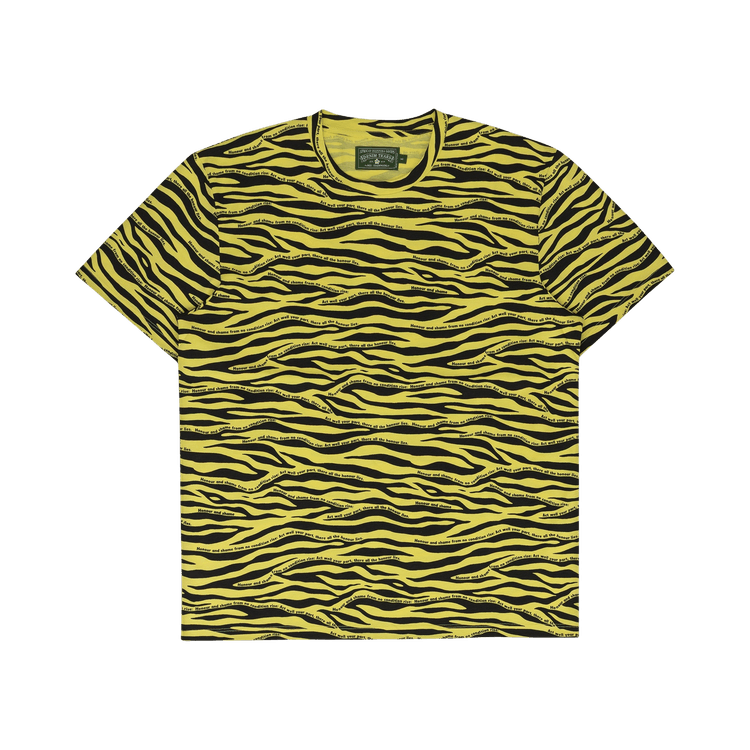 Denim Tears Zebra Print Tee "Yellow"