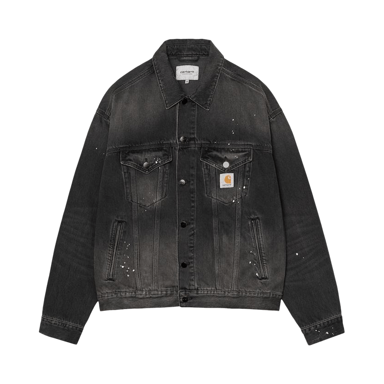 Carhartt WIP Helston Jacket "Black (Destroy Wash, Splatter)"