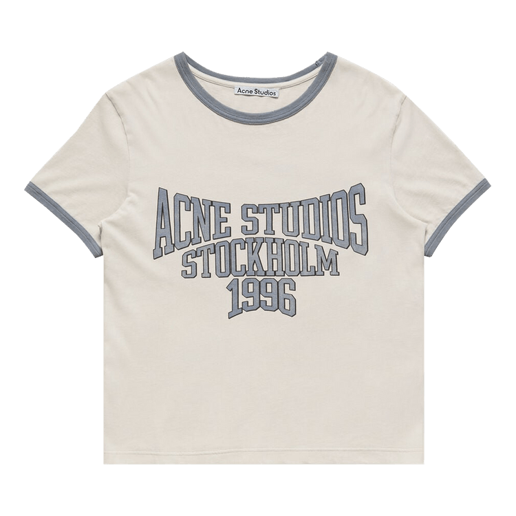 Acne Studios Logo T-Shirt "White/Grey Blue"