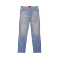 424 Moto Pant Leather Denim Effect "Denim/Blue"