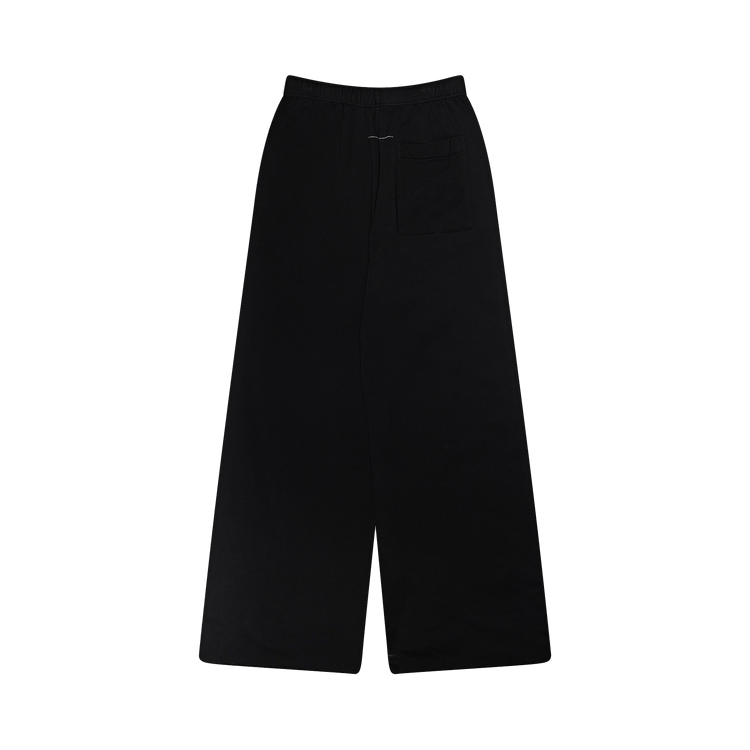 MM6 Maison Margiela Wide Leg Sweatpants With Labels "Black"