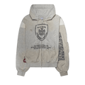 Protocol Index Reconstructed Zip Hoodie "White"