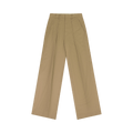 Ann Demeulemeester Botel Wide Leg Pleated Trousers "Sand"