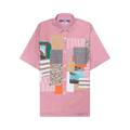 Junya Watanabe Patchwork Short-Sleeve Shirt "Red"