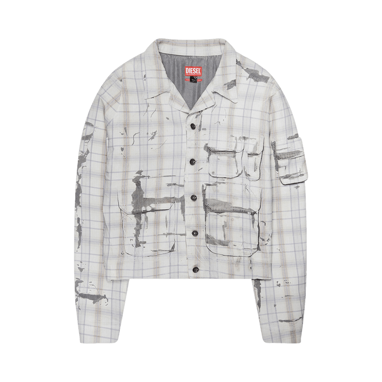 Diesel Peel Off Denim Jacket "White/Denim"