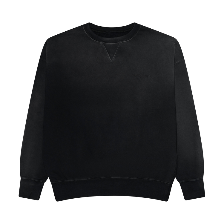 Maison Margiela Vintage Wash Logo Sweatshirt "Black"