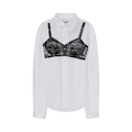 VAQUERA Trompe L"oeil Button-Down Shirt "White'