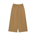 Simone Rocha Wide Leg Belt Loop Tab Trousers W/ Daisy "Beige"