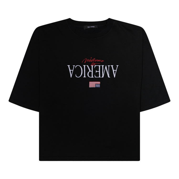Willy Chavarria Welcome To America Buffalo Tee "Black"