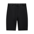 Alexander Wang Mid-Rise Belted Leather Shorts "Black"
