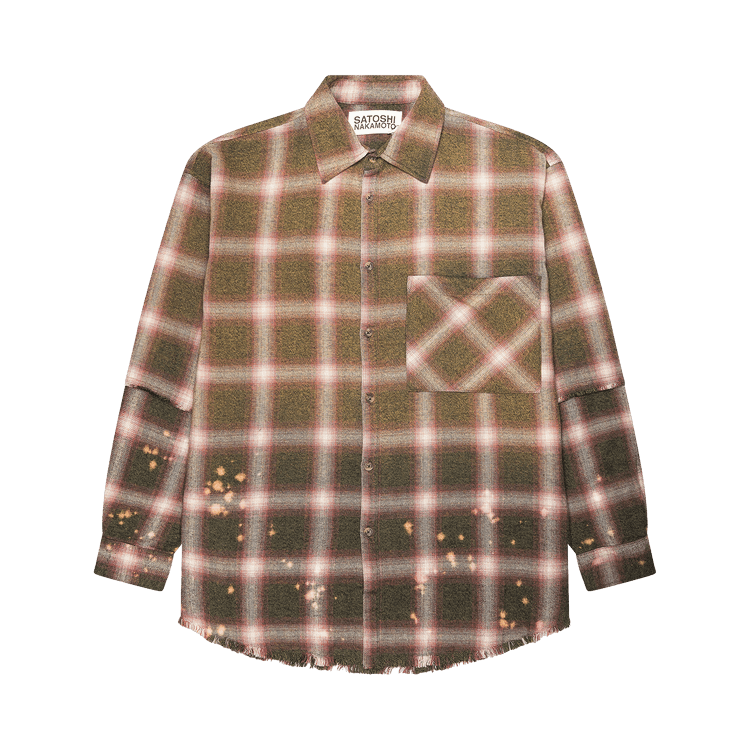 Satoshi Nakamoto Patchwork Flannel "Red"