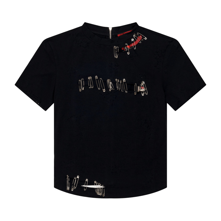 Dilara Findikoglu Safety Pin T-Shirt "Black"