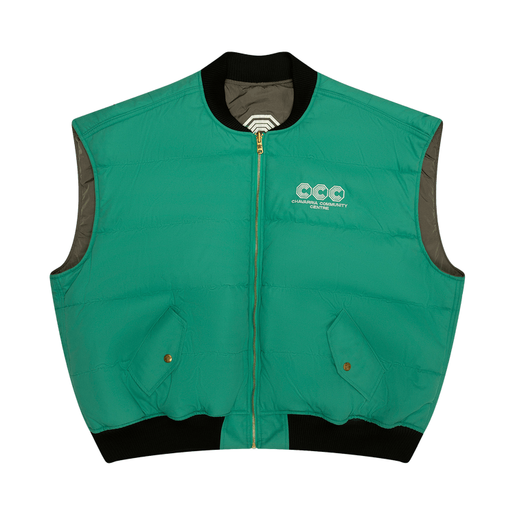 Willy Chavarria Reversible Vest "Green"