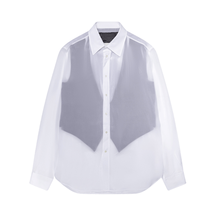 Maison Margiela Trompe L'oeil Georgette Shirt 'Cream'