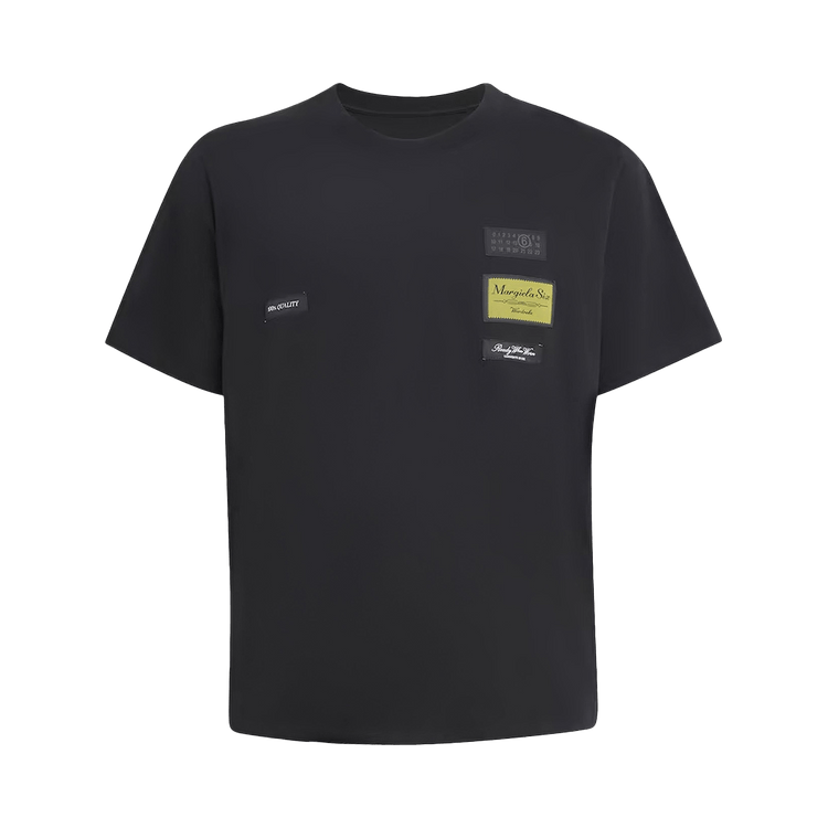 MM6 Maison Margiela T-Shirt With Labels "Black"