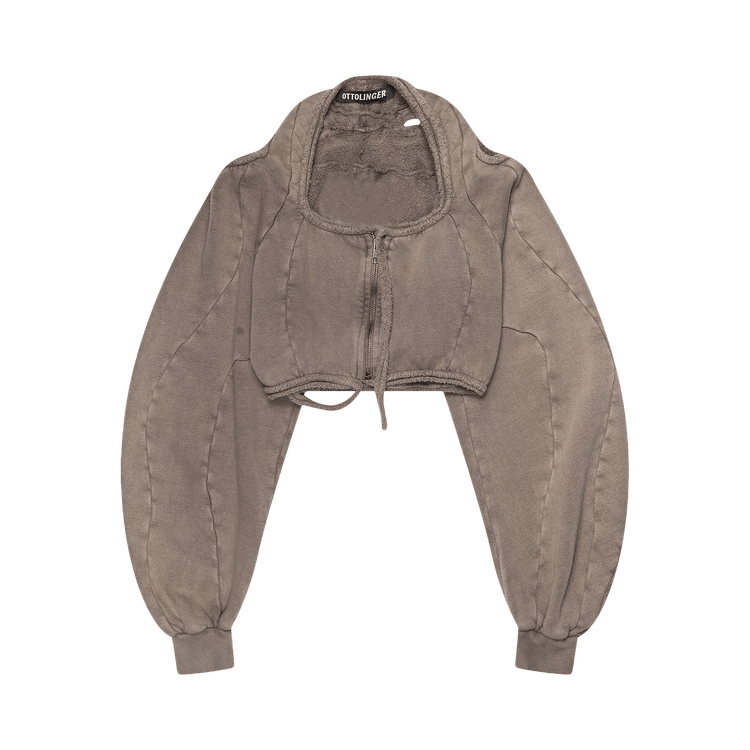 Ottolinger Rogue Cropped Zip Up "Beige"