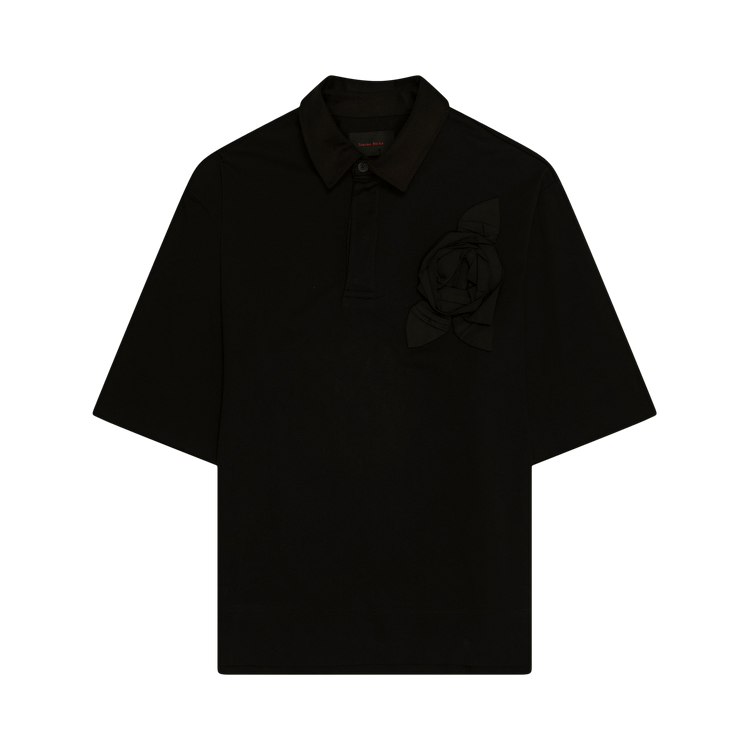 Simone Rocha Pressed Rosette Rugby Jersey "Black"