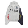Protocol Index Reconstructed Zip Hoodie "Melange Grey"
