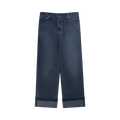 Simone Rocha Straight Leg Jeans W/ Emb "Blue"