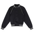 Ann Demeulemeester Esko Slim Fit Raglan Bomber With "Dreams" Embroidery On Back "Black"