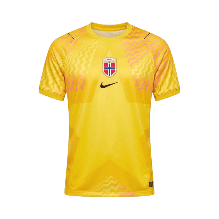 Nike Norway 2026 Stadium Goalkeeper Dri-Fit Replica Short-Sleeve Shirt "Lightning/Black/Black"