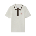 Casablanca Waffle Stitch Polo Shirt "Cream"