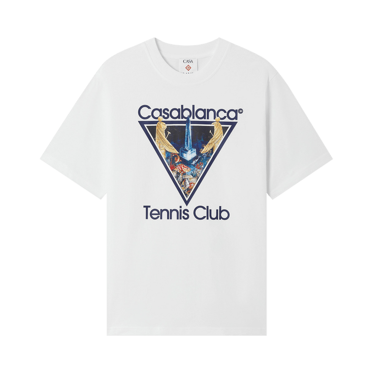 Casablanca Monde Perdu Tennis Club Icon Printed Classic T-Shirt "White"