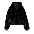 ERL Faux Fur Reversible Jacket Woven "Black"