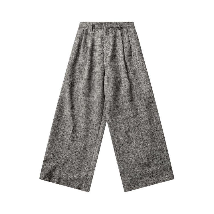 ERL Tweed Pants Woven "Black/White"