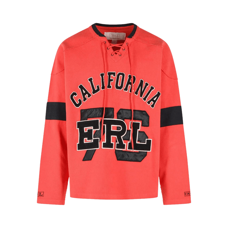 ERL Hockey Sweatshirt Knit "Red"