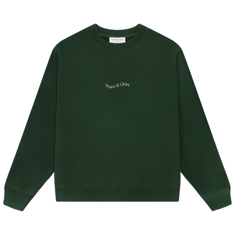 Museum of Peace & Quiet Wordmark Lightweight Sweater "Forest"