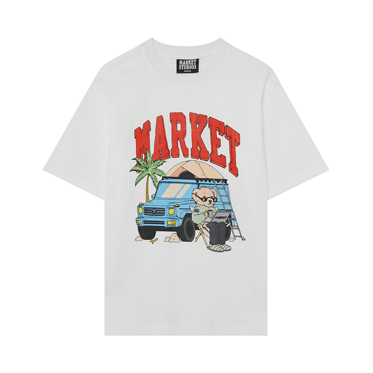 Market Car Camper T-Shirt "White"