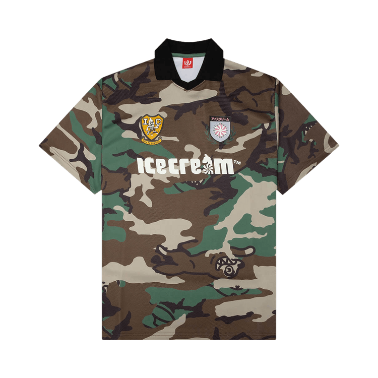 Icecream Acid Short-Sleeve Knit Polo "Camo"