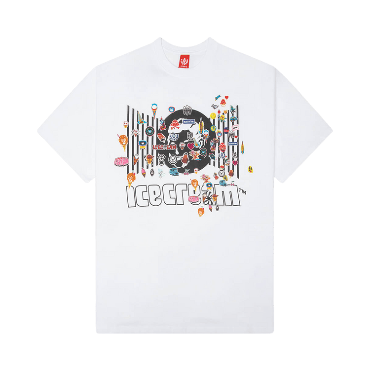 Icecream Stick Up Short-Sleeve Tee "White"