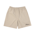 Pleasures Fortunate Textured Stripe Active Shorts "Beige"