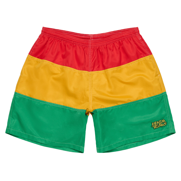 Denim Tears Every Tear Swim Trunks "Red/Yellow/Green"