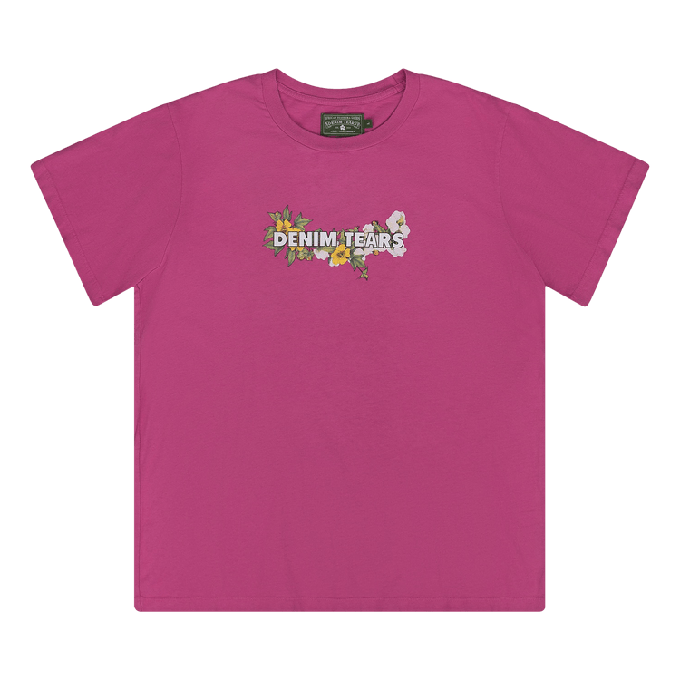 Denim Tears Floral Logo T-Shirt "Pink"